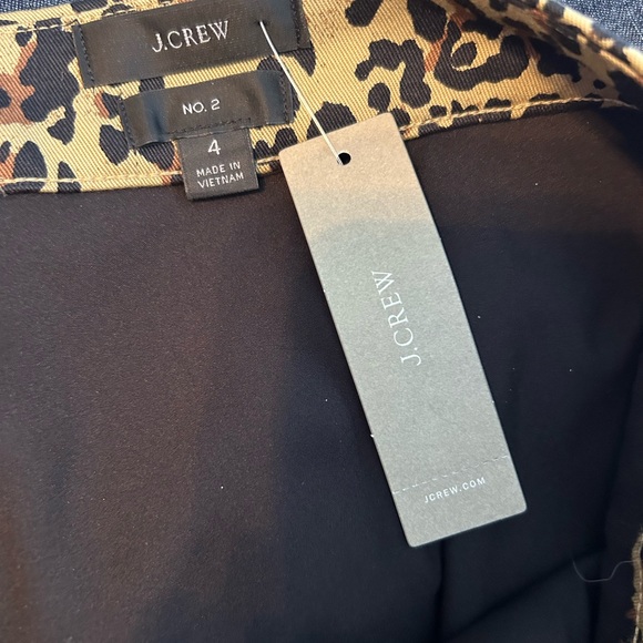 NWT J Crew Animal Print No 2 Pencil Skirt - Picture 5 of 8